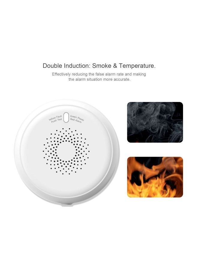 NIBEMINENT Wireless Sensor Alarm White 9x6.3x9cm  - Image 3