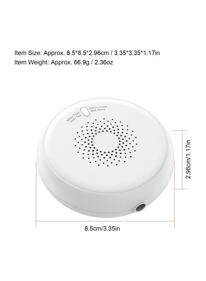 NIBEMINENT Wireless Sensor Alarm White 9x6.3x9cm  - Image 2