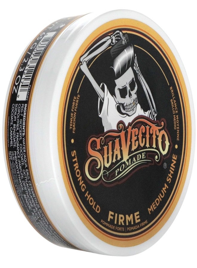 Suavecito Pomade Firme (Strong) Hold 2.3 oz, 1 Pack - Pomade For Men - Medium Shine Water Based Wax Like Flake Free Hair Gel - Easy To Wash Out - All Day Hold For All Hair Styles - Image 1
