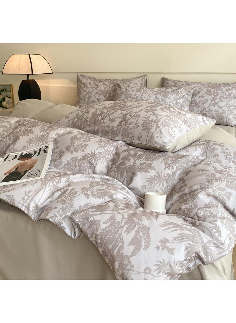 4 Pieces Cotton Comforter Sets Fits 1.5M /1.8M Double Size Bed Housewarming gift Birthday Gift  - Image 3