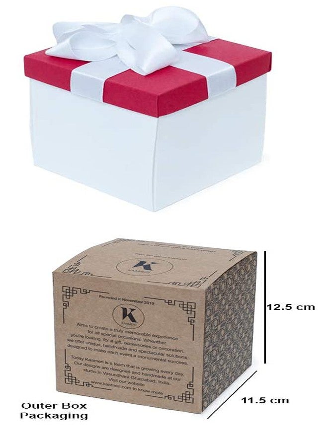 Kaameri Bazaar Paper 3 Layered Romantic Explosive Box - White & Red Explosion Combination, Birthday - Image 3