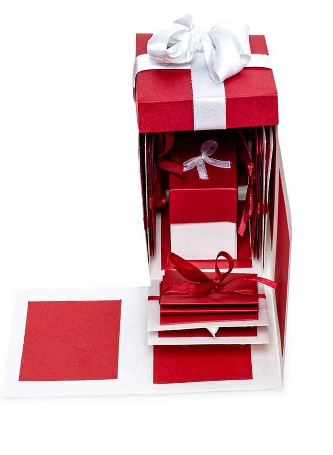 Kaameri Bazaar Paper 3 Layered Romantic Explosive Box - White & Red Explosion Combination, Birthday - Image 2