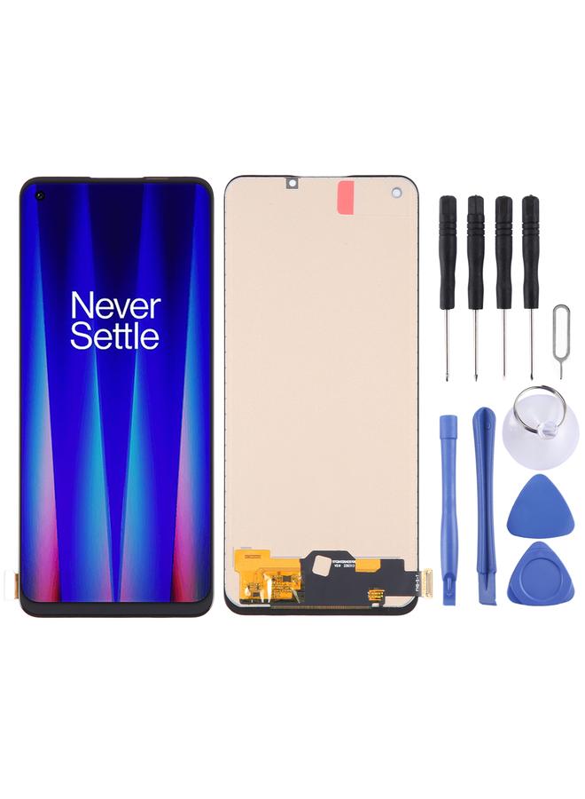 Replacement For OnePlus Nord CE 2 5G IV2201 TFT LCD Screen For with Digitizer Full Assembly, Not Supporting Fingerprint Identification Black - Image 1