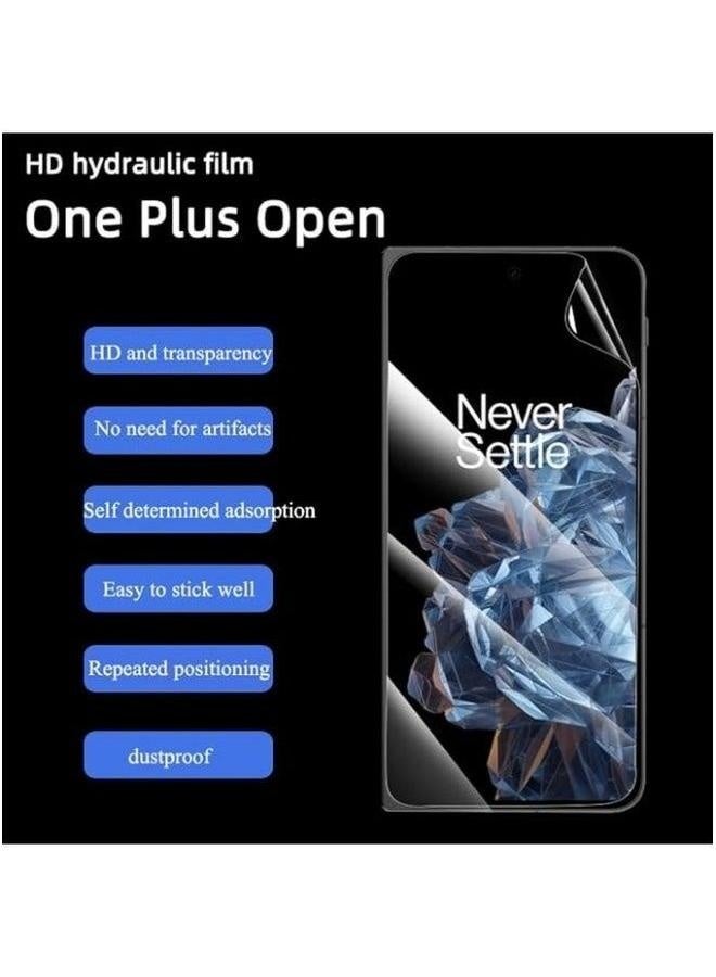 Compatible with Oneplus Open/OPPO Find N3 Flexible TPU Screen Protector, 2 Pack Front Inside, Fingerprint Unlock, Case Friendly, Bubble Free, Anti-Scratch, HD Clear  - Image 2
