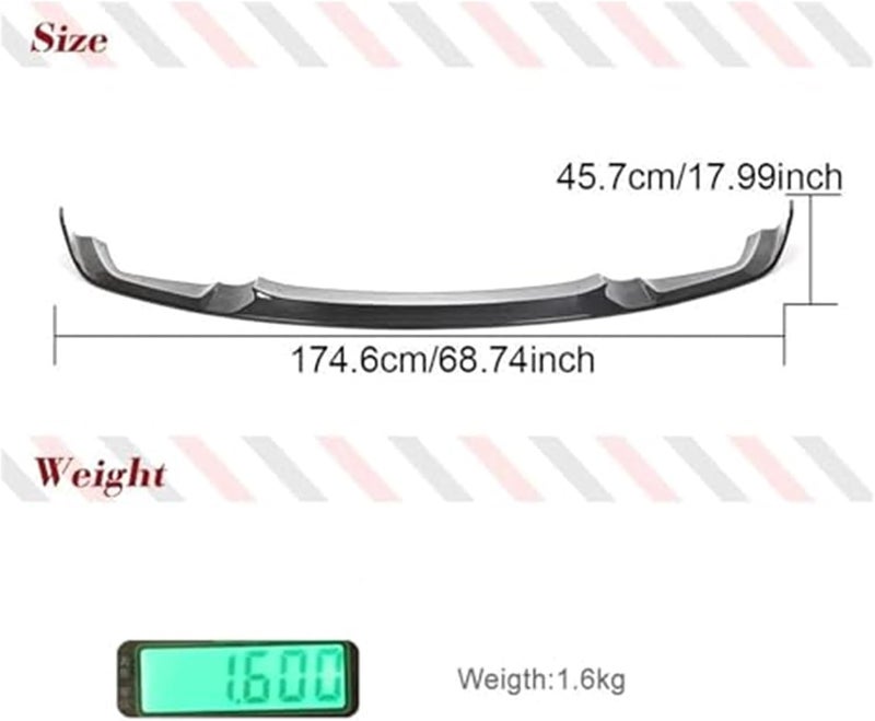 Wivplex Car Front Bumper Lip Spoiler for BMW 2 Series F87 M2 - Image 2
