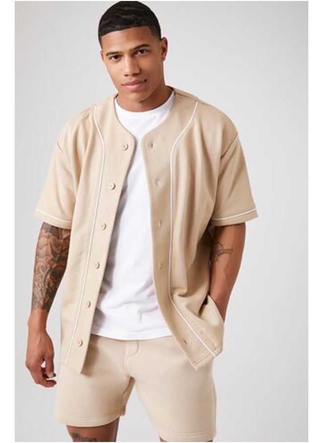FOREVER 21 French Terry Baseball Jersey  - Image 1