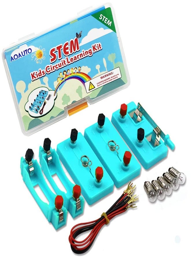 aoauto Circuit Learning Kit for Children, STEM Physical Sciences, Electronics Laboratory for Children, Experimental Learning Tools, Serial Circuit and Parallel Circuit Learning - Image 1