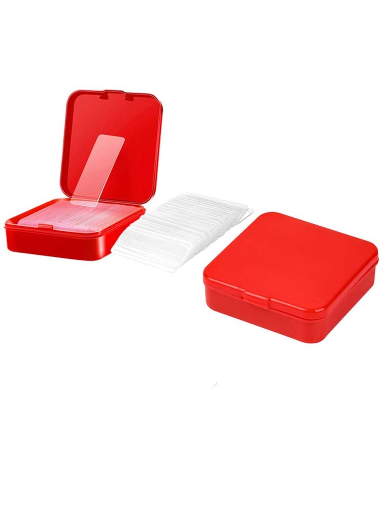 Generic Clear Self-Adhesive Sticky Wall Tape with Red Plastic Storage Box  - Image 1