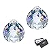 JIHUI JIHUI Clear Glass Crystal Ball Prism Pendant Suncatcher 40mm Pack of 2 - Image 2