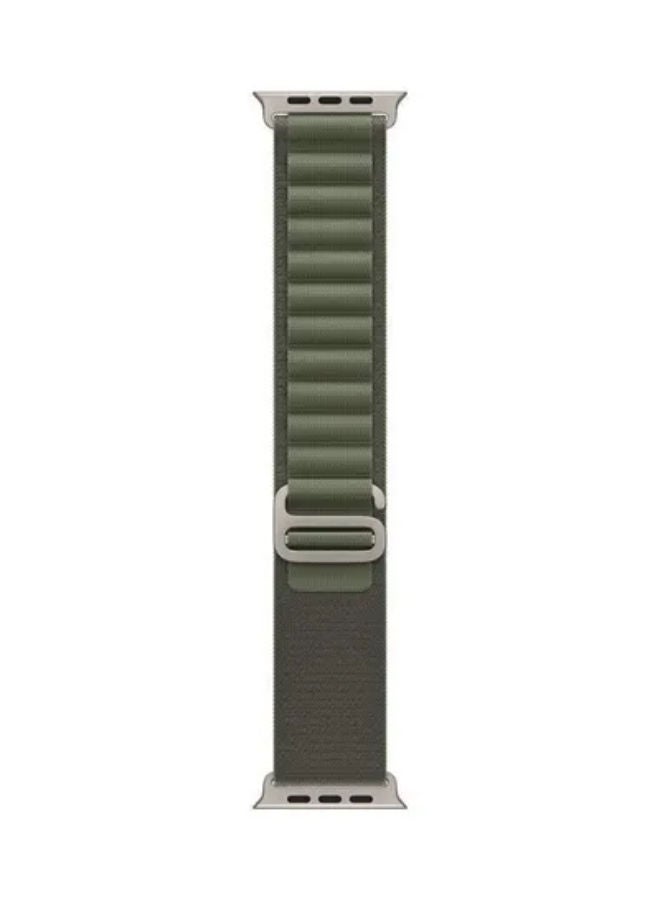 SHOPI Apple Watch Alpine Loop Band 49mm/45mm/44mm Nylon Woven Sport Strap Compatible with iWatch Series 8/Ultra/7/SE/6/5/4/3/2/1 Green - Image 3