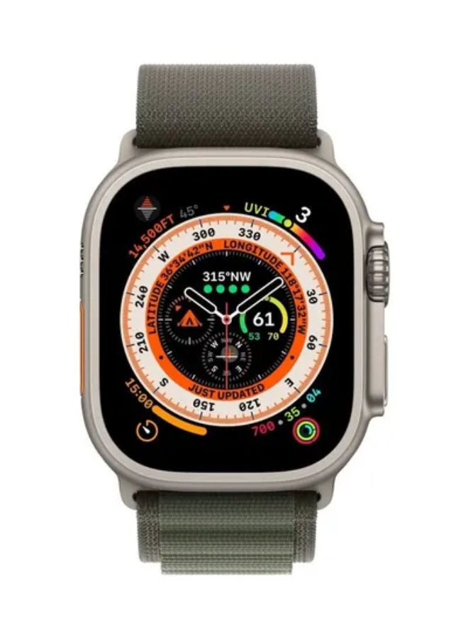 SHOPI Apple Watch Alpine Loop Band 49mm/45mm/44mm Nylon Woven Sport Strap Compatible with iWatch Series 8/Ultra/7/SE/6/5/4/3/2/1 Green - Image 2