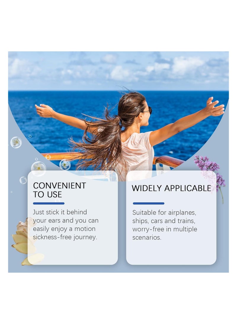 40PCS Motion Sickness Patches, Cruise Ship Essentials, Motion Sickness Patch for Cruise and Car, Ships, Airplane and Other Forms of Movement, Sea Sickness Patch Non Drowsy and Effective, Lasting 72H - Image 3