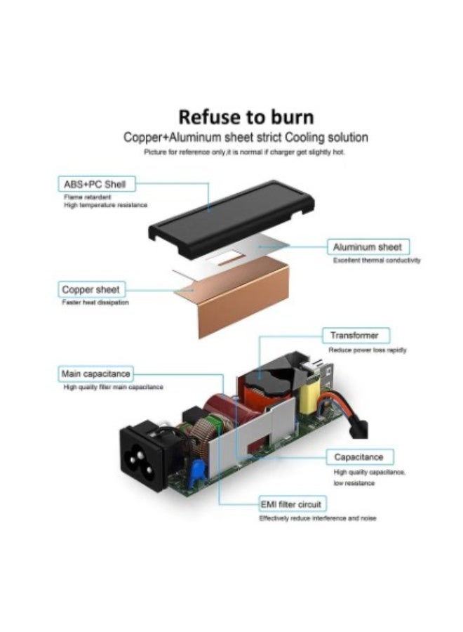 Terabyte 75W 19V 3.95A AC Adapter Charger for Toshiba Satellite L300 L305 L305D L350 L355 L505D L505 L555 L655 L745 L755 L855 L55 C55T L505-S6959 L555-S7008 PA-1750-04 PA3468E-1AC3 Laptop Power Cord - Image 4