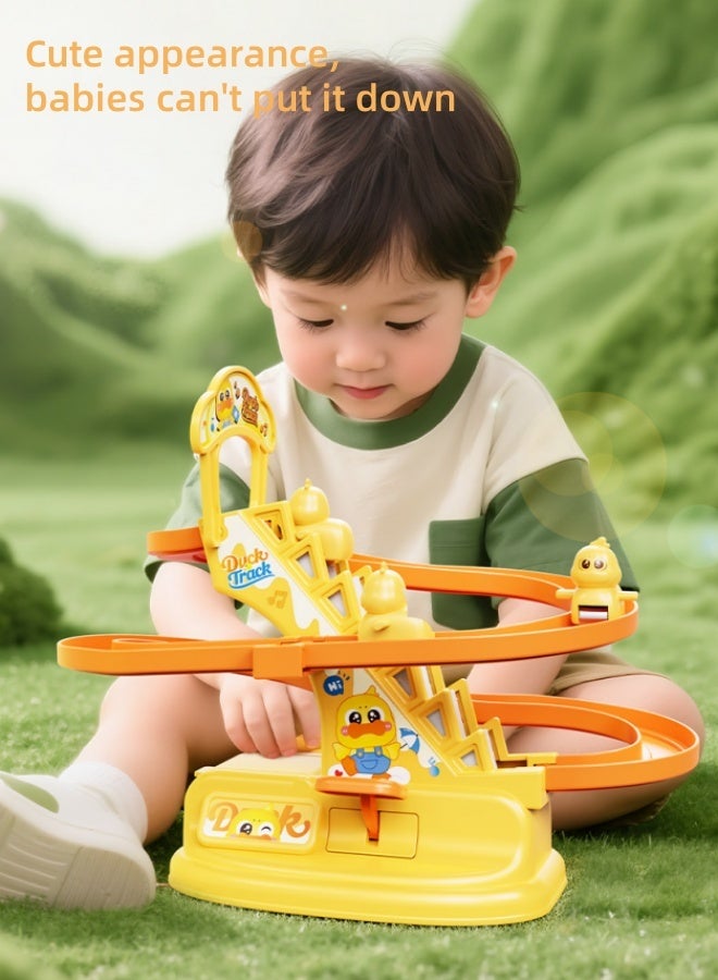 مجموعة ألعاب تسلق الأرانب، لعبة تسلق السلالم الكهربائية للأرانب، لعبة تزلج تعليمية، لعبة الأفعوانية للأرانب، مجموعة ألعاب التزلج، لعبة التزلج، هدايا للأطفال على شكل أرانب مع إضاءة وموسيقى - Image 5