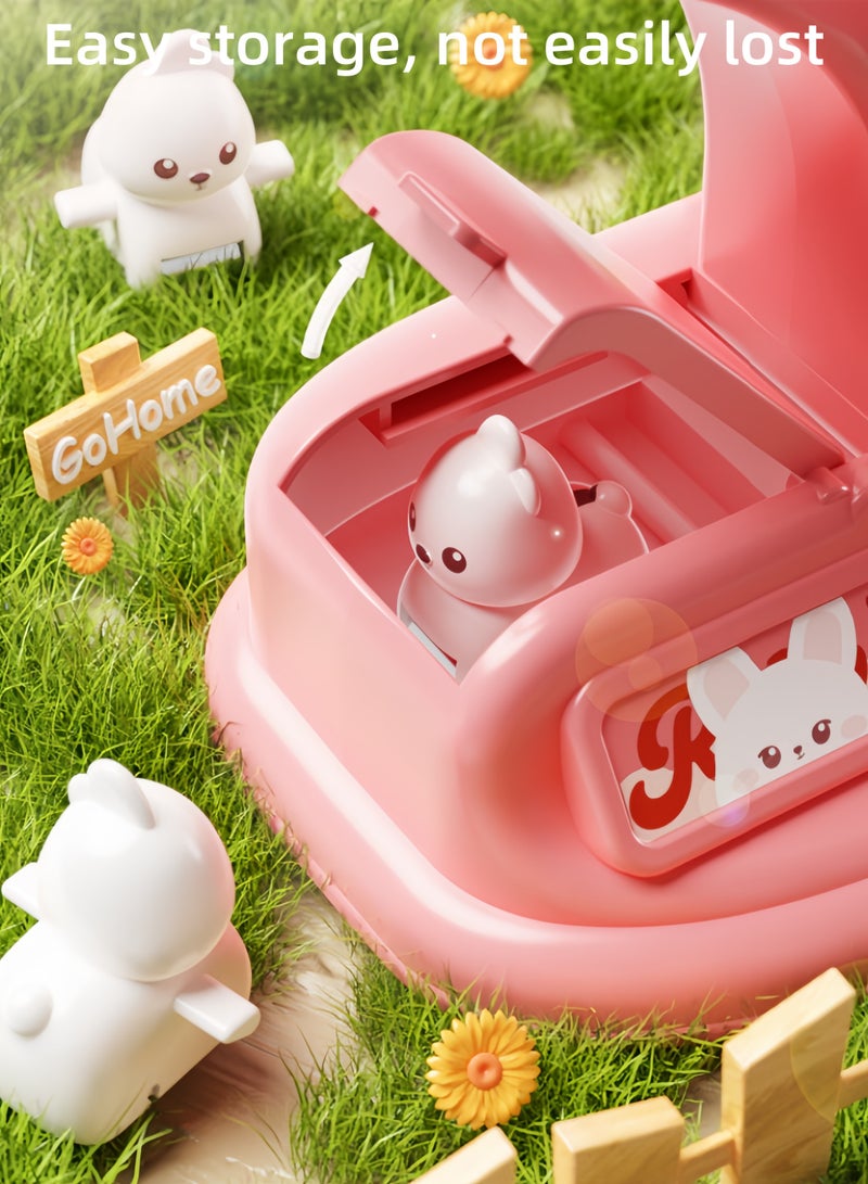 مجموعة ألعاب تسلق الأرانب، لعبة تسلق السلالم الكهربائية للأرانب، لعبة تزلج تعليمية، لعبة الأفعوانية للأرانب، مجموعة ألعاب التزلج، لعبة التزلج، هدايا للأطفال على شكل أرانب مع إضاءة وموسيقى - Image 3