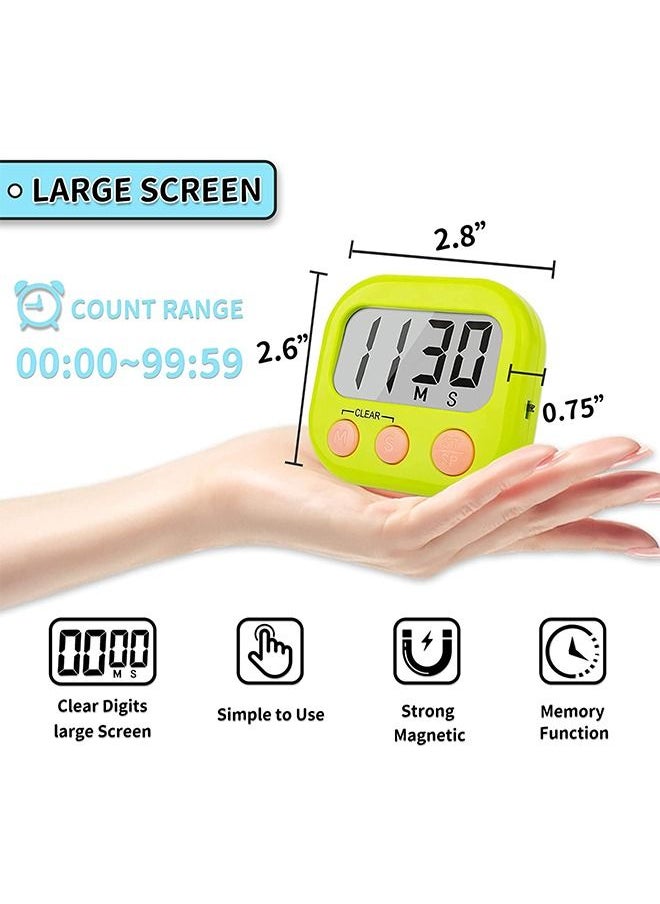 Ant 2-Piece Multi-Function Electronic Timer, Kitchen Timer, Learning Management Timer, Suitable for Kitchen Study Work Exercise Training (Not Including Battery)  - Image 2