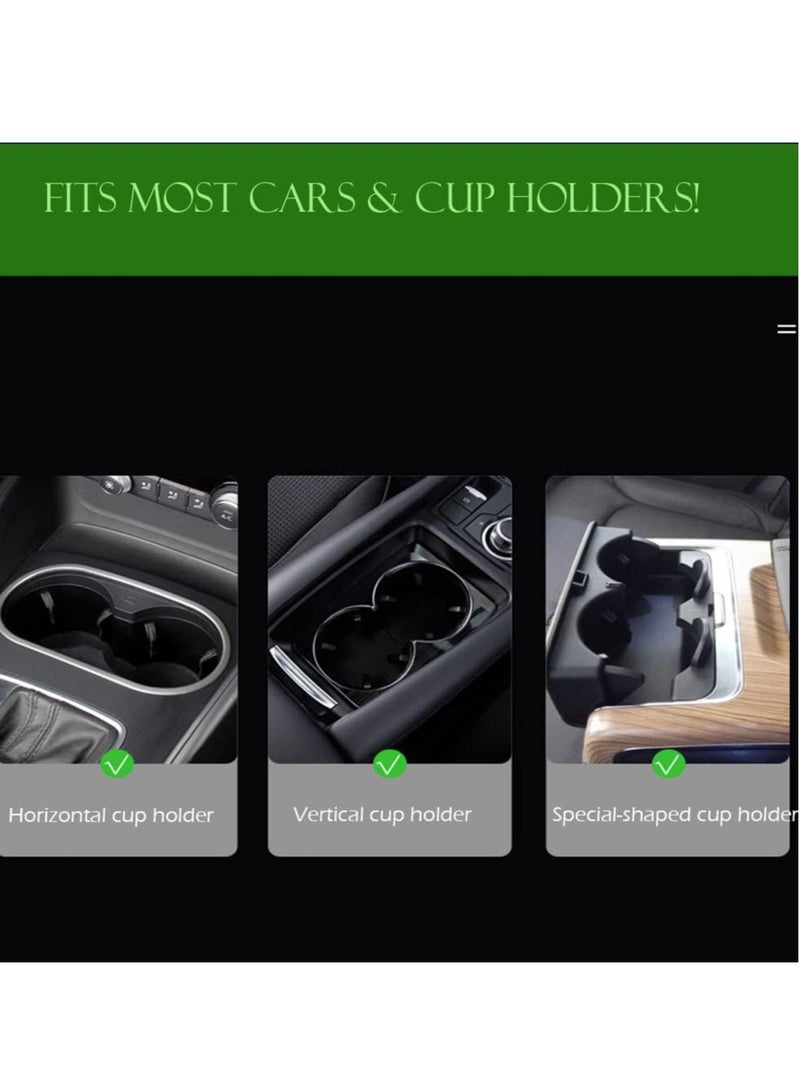 Generic Car Cup Holder Tray 360 Degrees Rotatable Car Food Tray With Phone Slot Cup Holder Tray Table With Adjustable Base Multifunctional Cup Holder Expander With Tray And Swivel Arm For Car (Black)  - Image 4