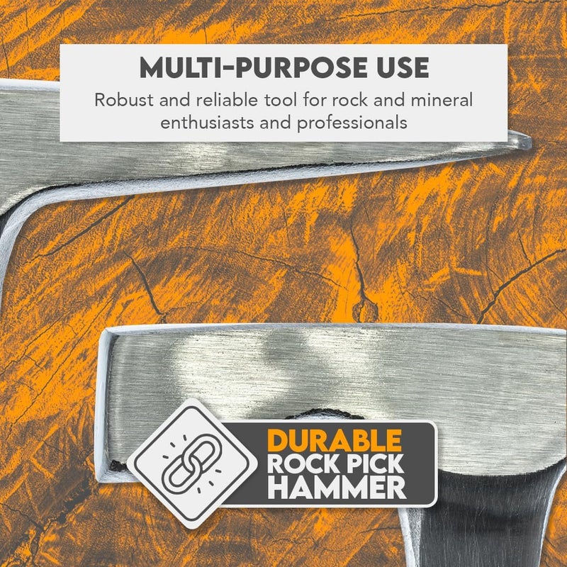 SE 20 oz. Rock Pick Hammer - Durable Drop-Forged Steel Construction - Image 4