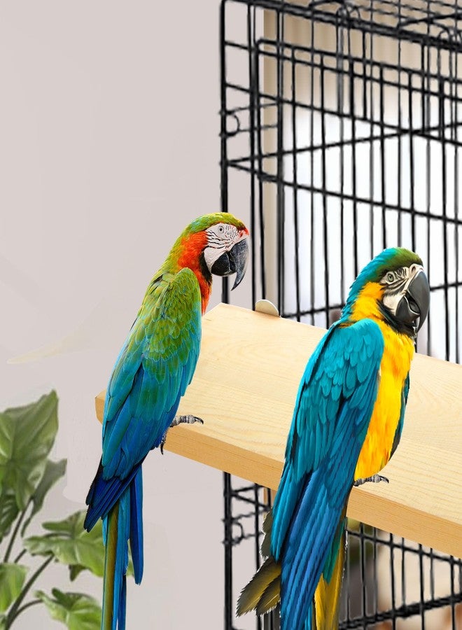 DIRBUY 4 Pack 5 x 12 Inches Bird Perches - Natural Wooden Flat Bird Perch - Rectangle Bird Perch Stand Platform for Parrot, Budgies, Parakeet, Cockatiels, Conure, Lovebirds - Image 5