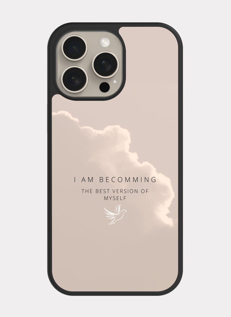 PXLAAT iPhone 15 Pro Max case cover English Quote - Image 1