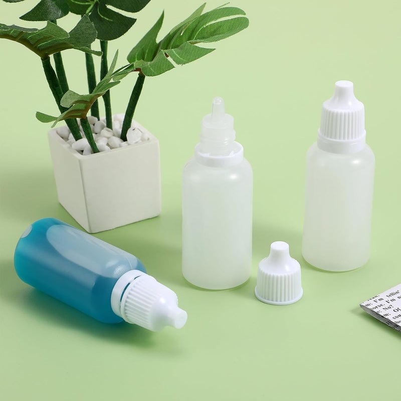 STAHAD 12 Pack 15ml Squeezable Eye Dropper Bottles with Childproof Caps, Reusable Plastic Tiny Dropper Bottles for Saline, Serum, and Eye Liquid Storage - Image 2