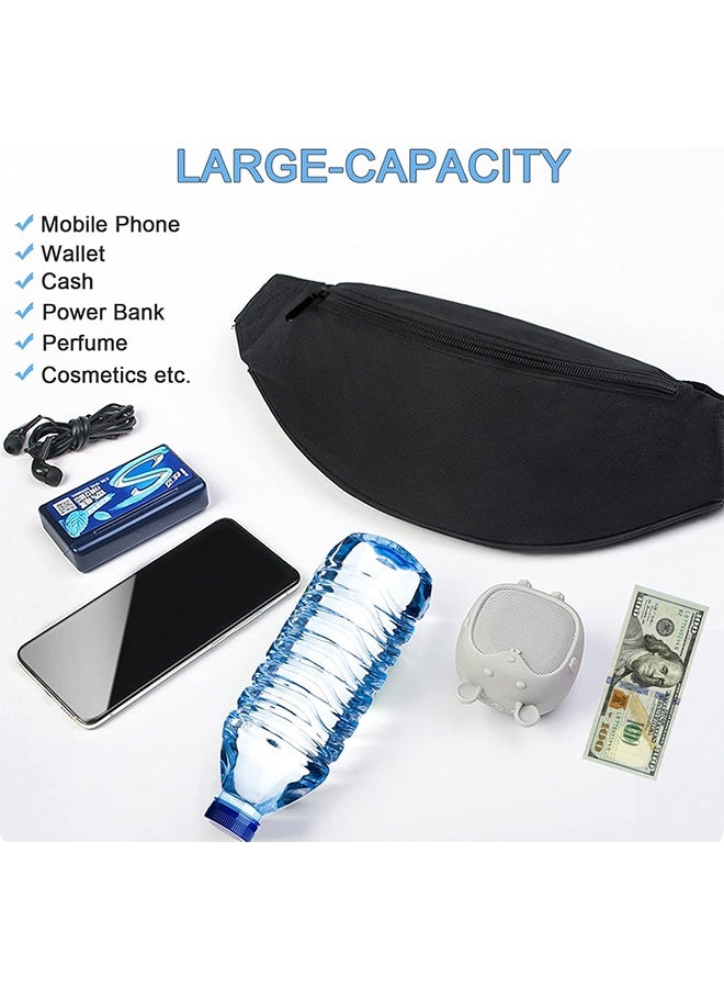 Large Capacity Crossbody Waist Fanny Pack for Men and Women, Adjustable Strap Hip Bum Bag, Multi-Purpose Casual Belt Bag for Outdoor Sports, Workout, Travel, Running, Hiking, Cycling and Daily Use - Image 5
