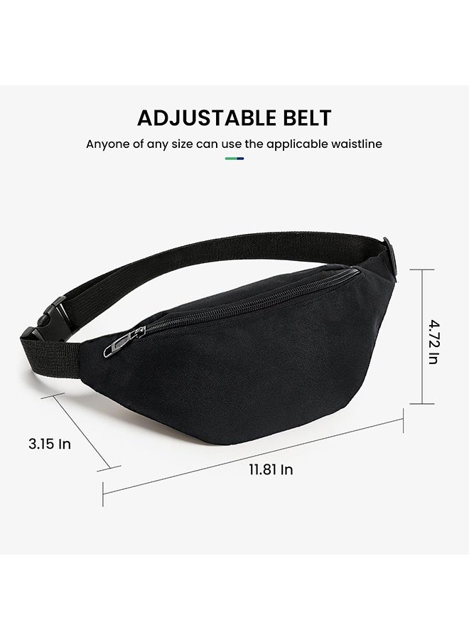 Large Capacity Crossbody Waist Fanny Pack for Men and Women, Adjustable Strap Hip Bum Bag, Multi-Purpose Casual Belt Bag for Outdoor Sports, Workout, Travel, Running, Hiking, Cycling and Daily Use - Image 2