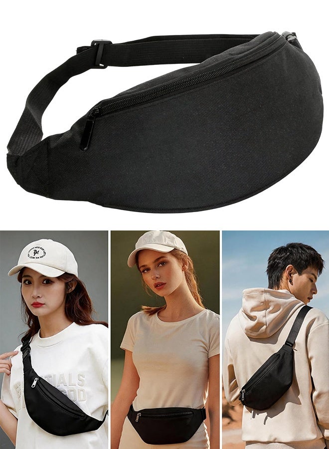 Large Capacity Crossbody Waist Fanny Pack for Men and Women, Adjustable Strap Hip Bum Bag, Multi-Purpose Casual Belt Bag for Outdoor Sports, Workout, Travel, Running, Hiking, Cycling and Daily Use - Image 1