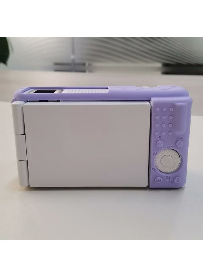Pocoukate Case for Sony ZV-1F, ZV-1 II/ZV-1M2 Vlog Camera, ZV1F Camera Silicone Cover, Anti-Scratch Slim Fit Soft with ZV1 F Screen Protector- Lilac Colour Skin - Image 5