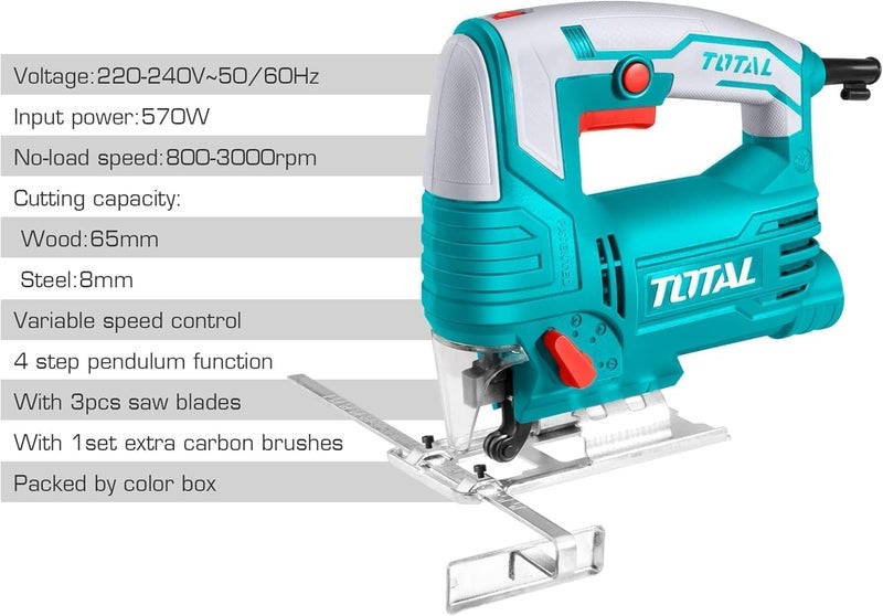 توتال منشار كهربائي Ts206656 - Image 3