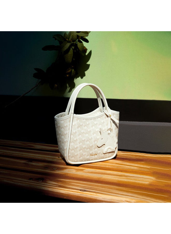 Nucelle Celebrity-inspired Wave Pattern Basket Bag For Women, Bucket Bag, Commuter Handheld Shoulder Crossbody Bag, Qixi Gift - Image 3