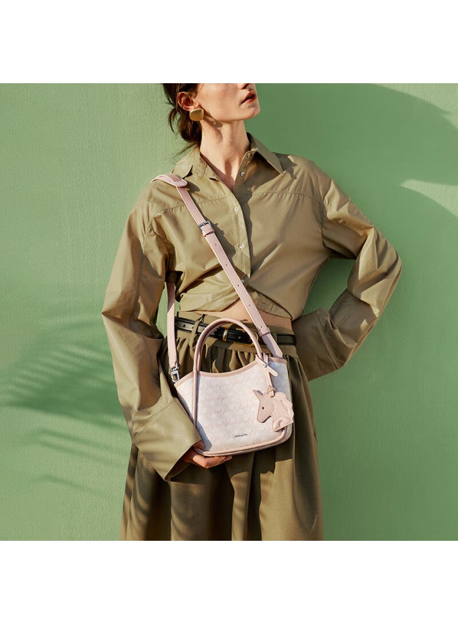 Nucelle Celebrity-inspired Wave Pattern Basket Bag For Women, Bucket Bag, Commuter Handheld Shoulder Crossbody Bag, Qixi Gift - Image 2