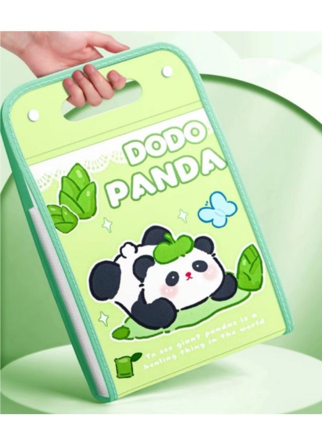 Generic File Folders Portable Accordion Bag Cartoon Test Paper Storage Folder Multi-Layer Waterproof Large Capacity Data Classification And Organization - Image 4