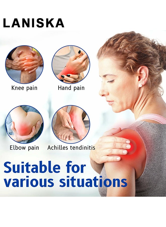 LANISKA Fast Acting Clear Pain Relieving Gel, Soothing Cooling Gel, Relieve Muscle Tension, Sports Soothing Cooling For Active Women & Men, Post-Workout Recovery & Daily Body Care, Cooling With Menthol And Frankincense, Fast Absorbing, 100G - Image 4