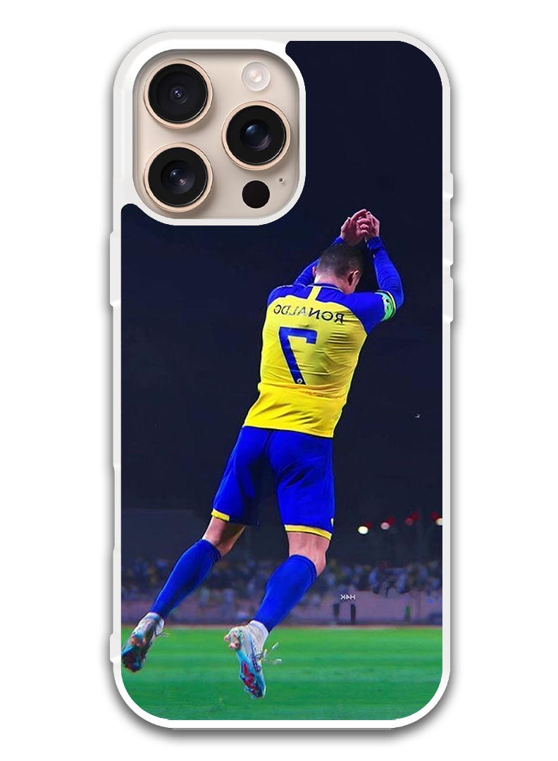 Theodor Protective Case Cover For APPLE IPHONE 16 Pro Cristiano Ronaldo (1) (White Bumper) - Image 1
