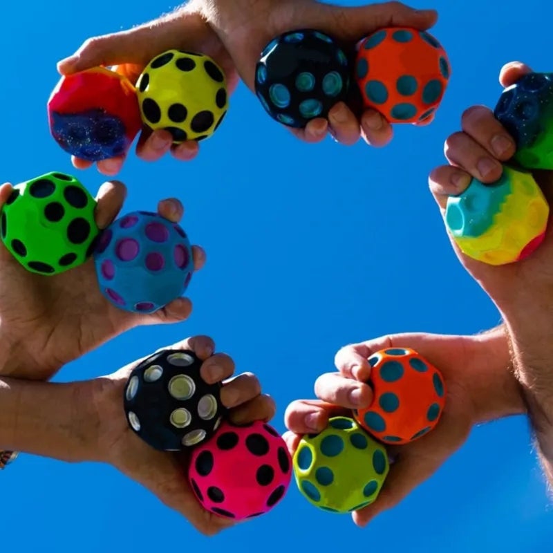Space Ball High Ball Hole Ball Pu Foam Ball Porous Ball Parent-Child Interactive Toy Ball Sports Fitness Ball - Image 2