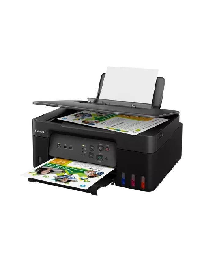 كانون طابعة PIXMA G3430 الكل في واحد متعددة الوظائف، طباعة، نسخ، مسح ضوئي، USB، واي فاي، أسود - Image 1