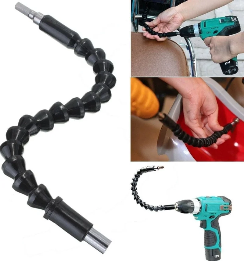 Rennway Drill Bit - Bendable Screwdriver Bits Extension Tool 30CM
