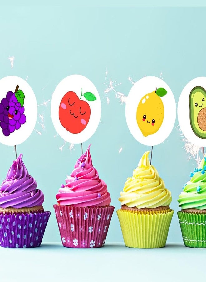 Hohamn 600 Pcs Fruit Stickers for Kids Teachers 1.5 Inch 16 Styles Cute Apple Banana Strawberry Watermelon Mango Fruit Stickers Roll for Kids Birthday Party School Reward Giveaways - Image 4