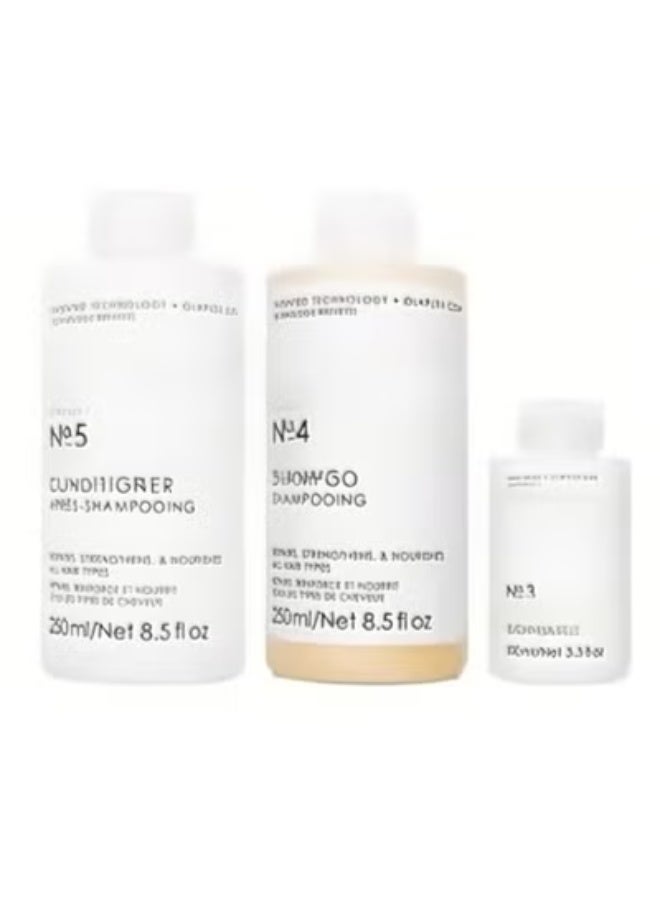 3-Piece No.3 Hair Perfector 100 ml No.4 Bond Maintenance Shampoo 250 ml And No.5 Bond Maintenance Conditioner 250ml