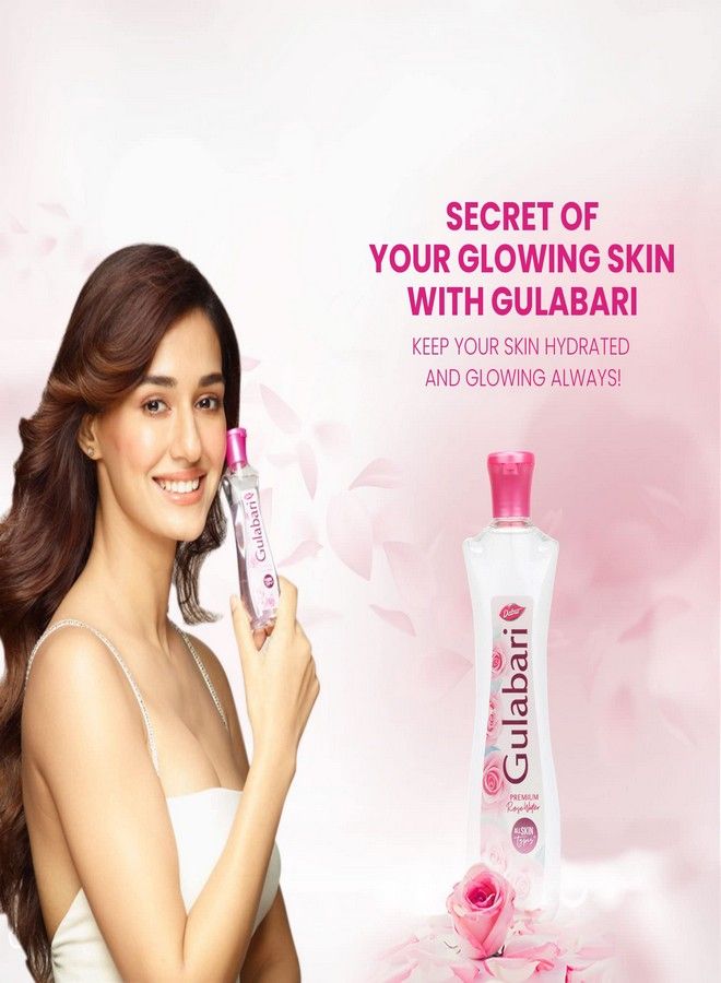 Dabur Dabur Gulabari Premium Rose Water with No Paraben for Cleansing and Toning, 400 ml  - Image 2
