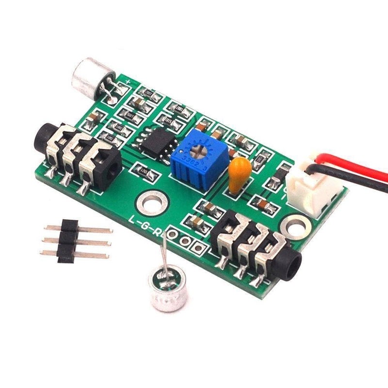 Adjustable Gain Microphone Module Audio Signal Circuit Board AC 3 5mm Jack - Image 4