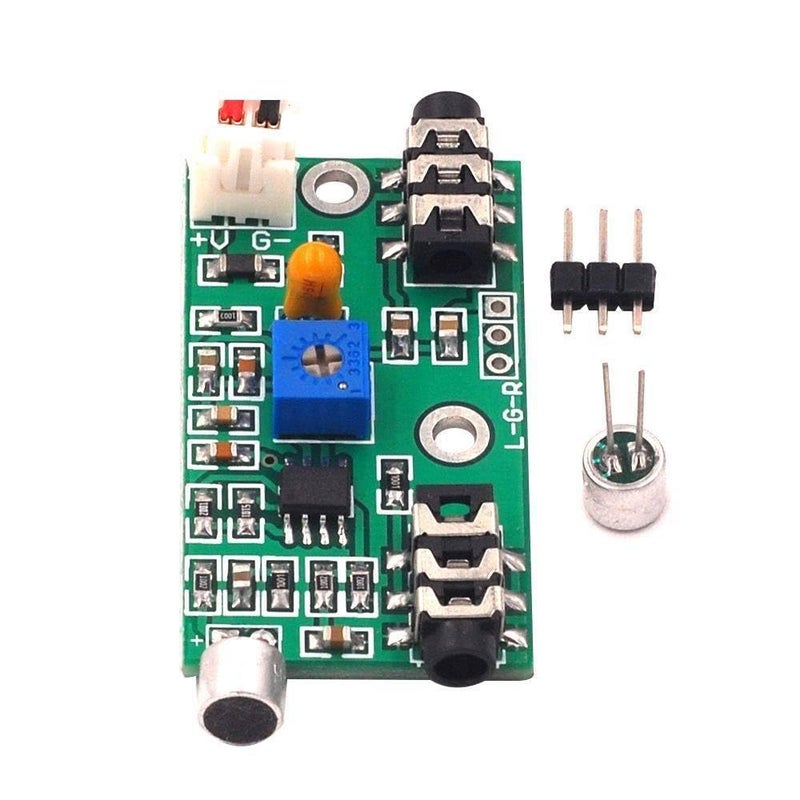Adjustable Gain Microphone Module Audio Signal Circuit Board AC 3 5mm Jack - Image 5