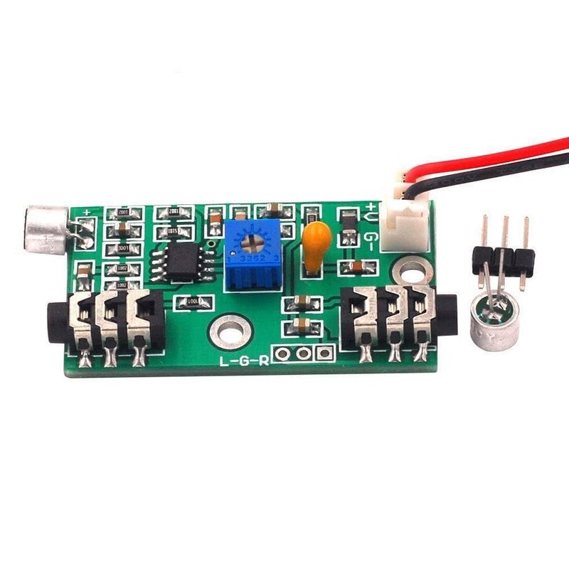 Adjustable Gain Microphone Module Audio Signal Circuit Board AC 3 5mm Jack - Image 3