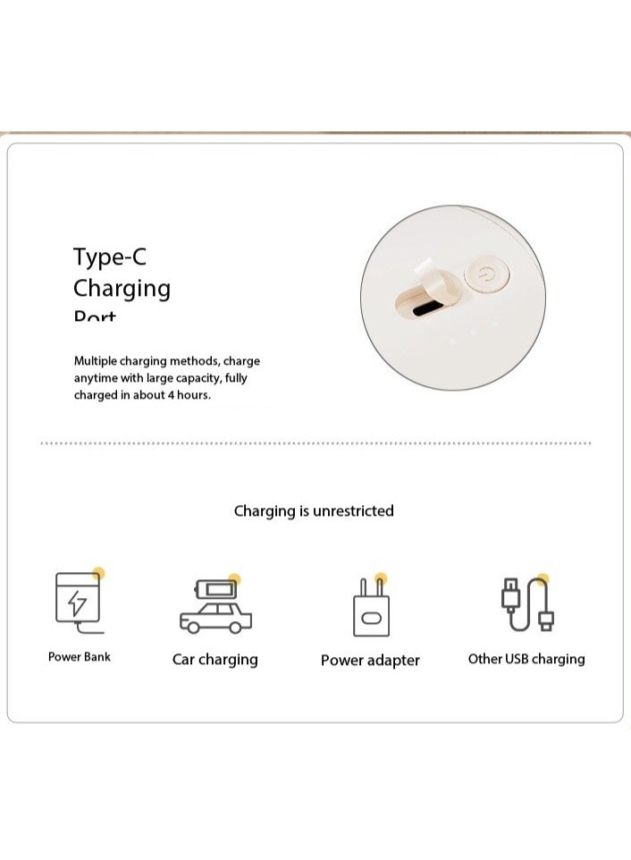 سيوول عصارة متعددة الوظائف قابلة لإعادة الشحن عبر USB، كوب قهوة محمول، كوب عصير كهربائي معزول (أسود) - Image 3