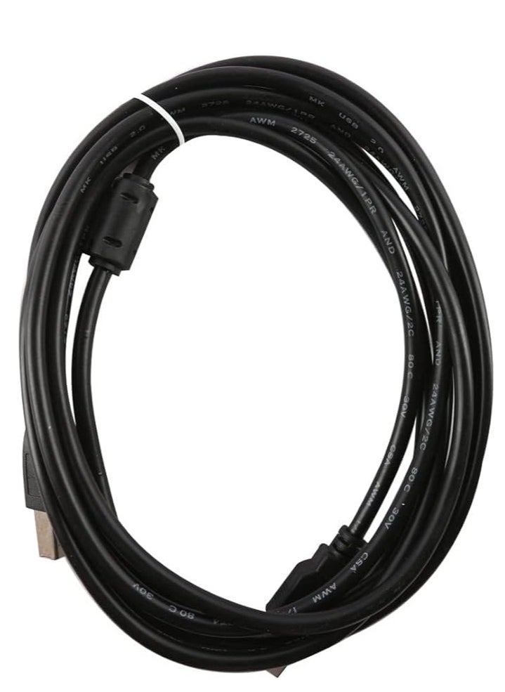 Generic USB 2.0 High Speed Cable Printer 5M (Black)  - Image 1