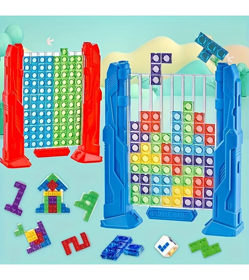 Blue 3D Logic Board Game For Kids Brainstorming Training Summer Vacation Toy - Image 4