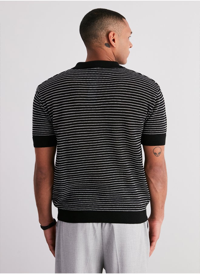 Black Limited Edition Relaxed Short Sleeve Polo Neck Knitwear T-shirt TMNSS23PO00026 - pzsku/Z3622B6587239E2452155Z/45/_/1739718386/0bd69167-f46d-4568-bd00-abfb1eca12e0