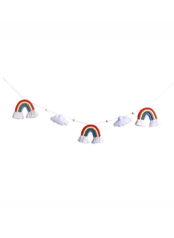 2Pcs Children's room cloud shape bead string ornament 