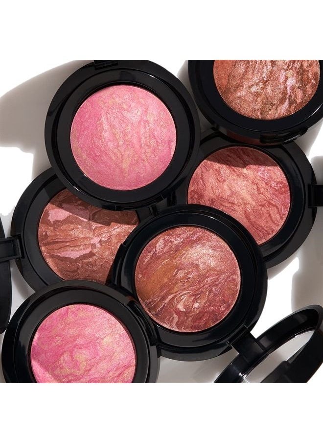 LAURA GELLER NEW YORK Baked Blush-n-Brighten Marbleized Blush - Pink Grapefruit Creamy Lightweight Satin Finish 